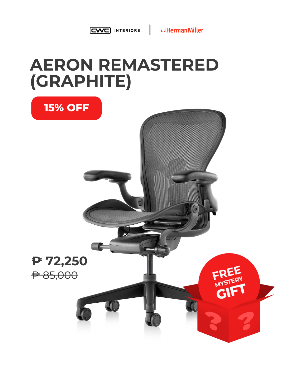 Desk Chair Aeron Shop Aeron Remastered Chair (Graphite) – CWC