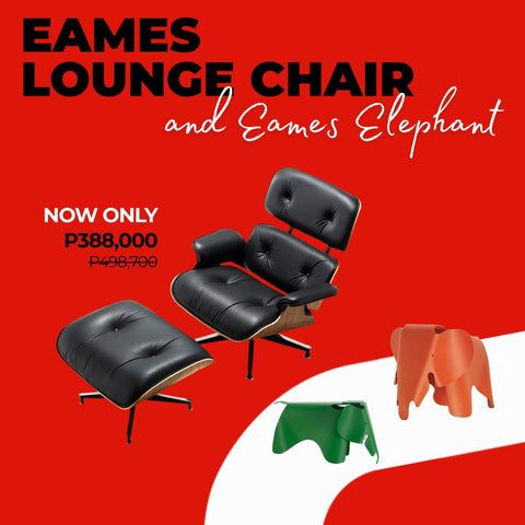 Eames Lounge Chair & Ottoman – Elephants Bundle