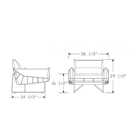 Wireframe Lounge Chair