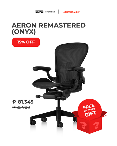 Aeron Remastered Chair (Onyx) by Herman Miller