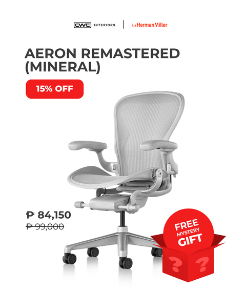 Aeron Remastered Chair (Mineral) by Herman Miller