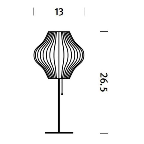 Nelson Pear Lotus Table Lamp