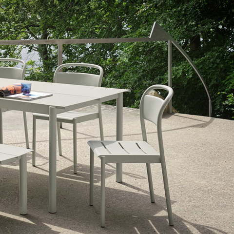 Linear Steel Side Chair